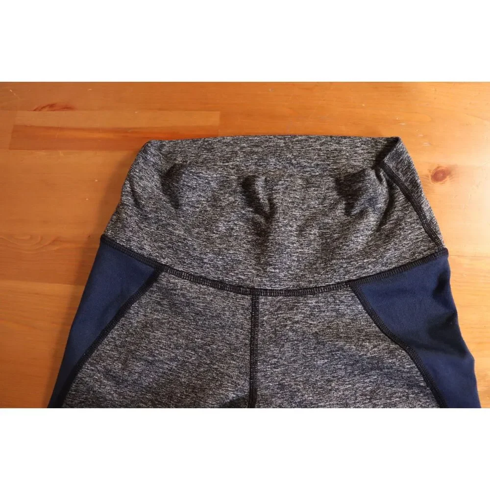 Aerie Chill Play Move Leggings – Small Petite, Gray & Navy Blue